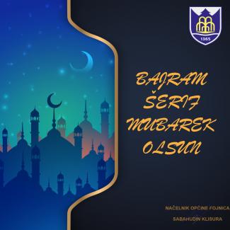 Čestitka načelnika općine Fojnica Sabahudina Klisure povodom Kurban-bajrama