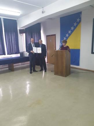 FUCZ: Zahvalnica za uspje&scaron;nu saradnju uručena načelniku općine Fojnica Sabahudinu Klisuri