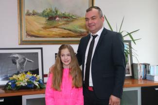 Načelnik Klisura upriličio prijem za uspje&scaron;nu gimnastičarku Ajlu Omanović