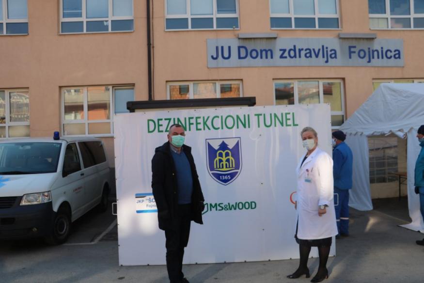 Općina Fojnica obezbijedila četiri tunela za dezinfekciju