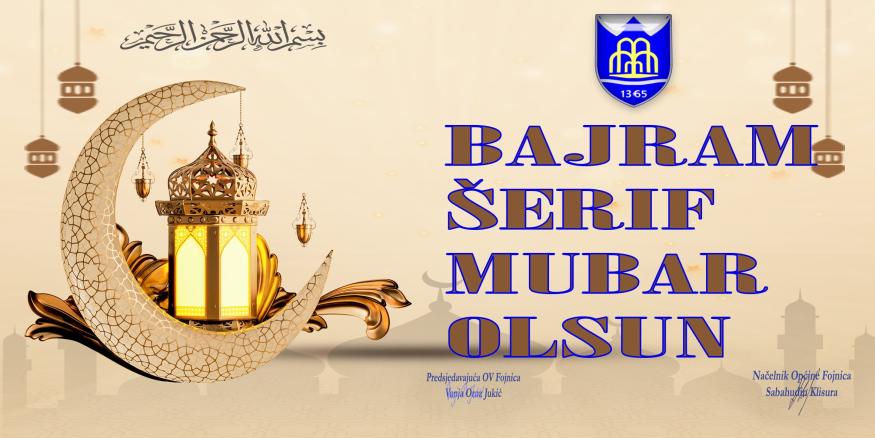 Bajram &scaron;erif mubarek olsun