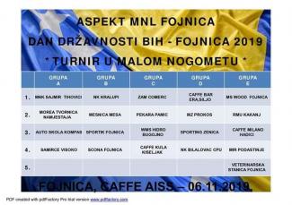 Preko 40 ekipa na turniru povodom Dana državnosti BiH &#039;Fojnica 2019&#039;